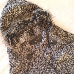 BCBG scarf shawl wrap hooded